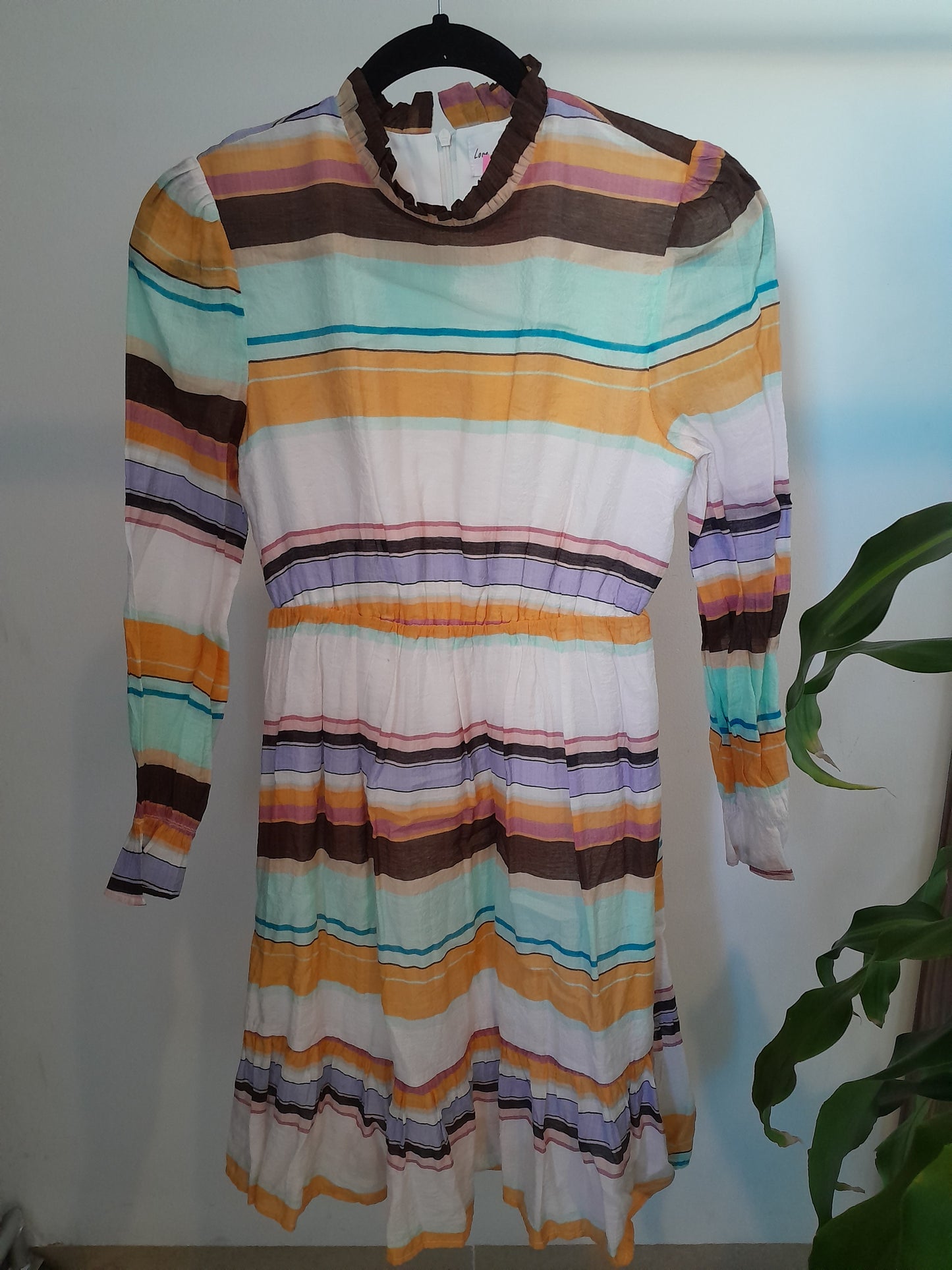 Vestido líneas colores horizontales