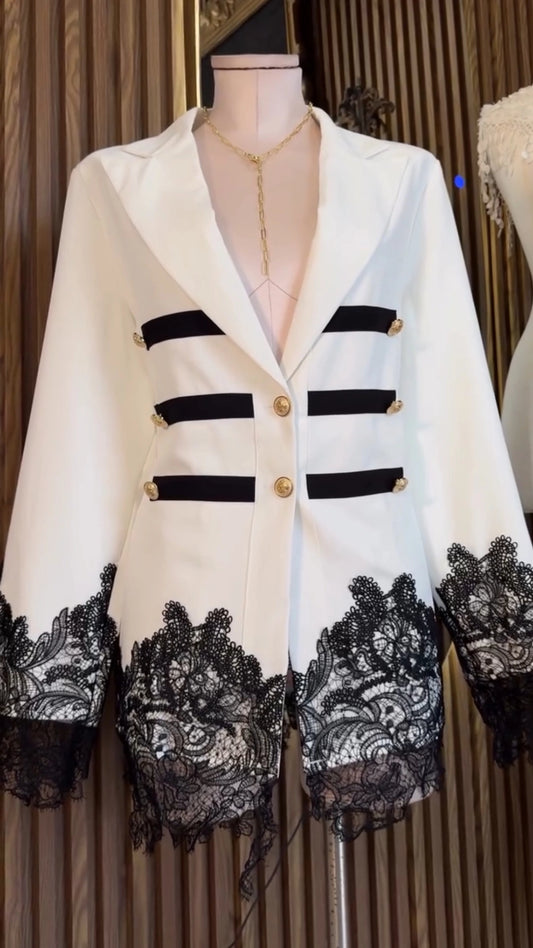 Blazer dress Napoleon ivory