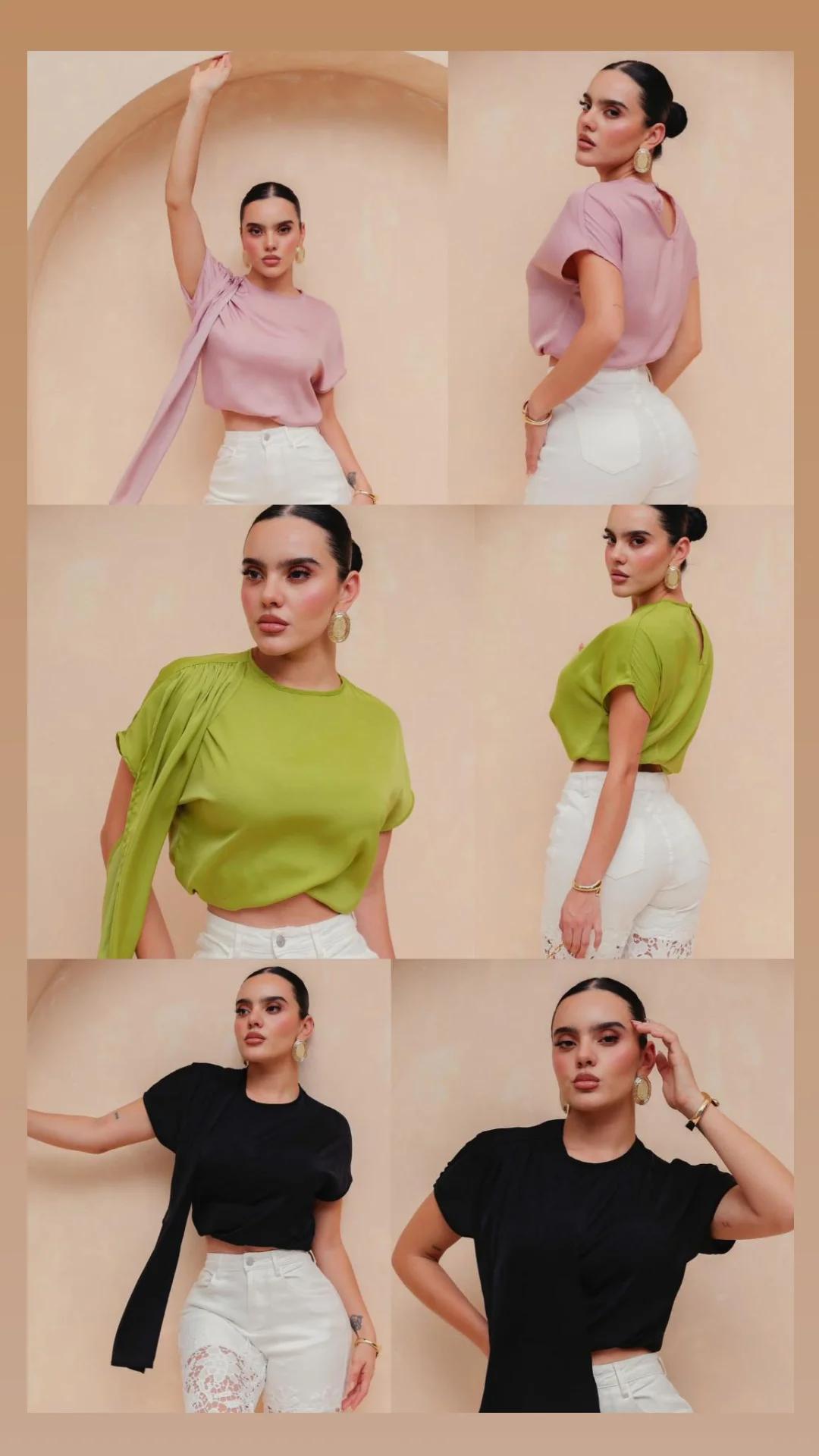Blusa resorte cintura