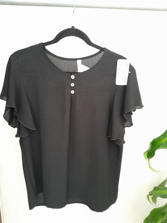 Blusa negra T Plus