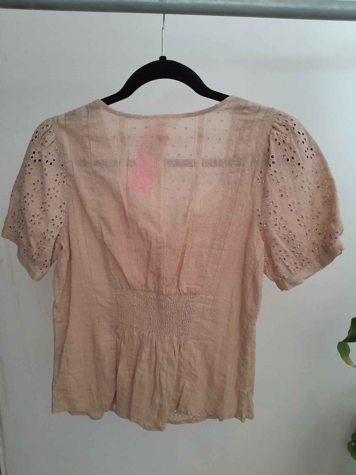 Blusa  nude resorte espalda