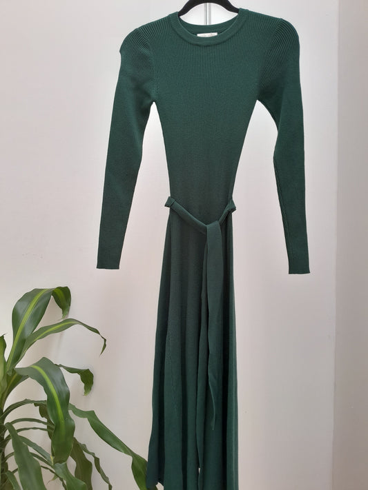 Vestido punto verde