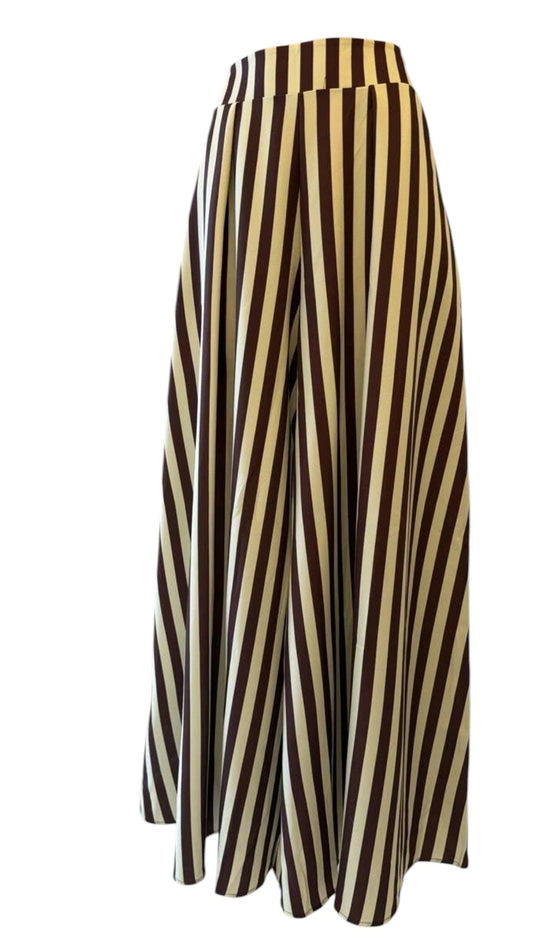 Maxipantalón de rayas para mujer