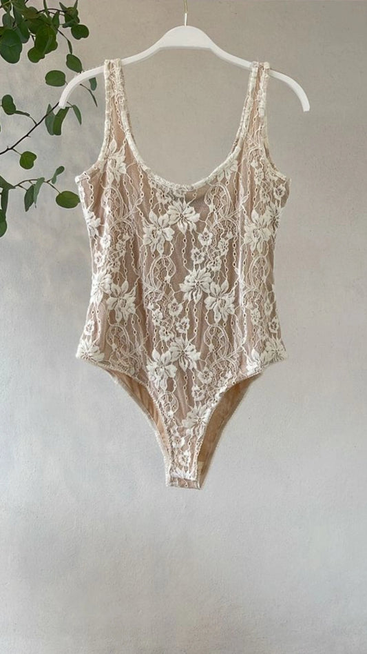 Body encaje ivory