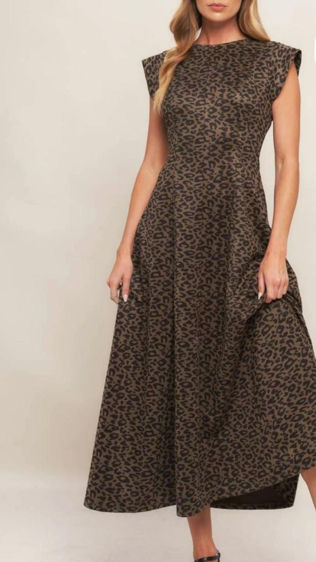 Vestido animal print