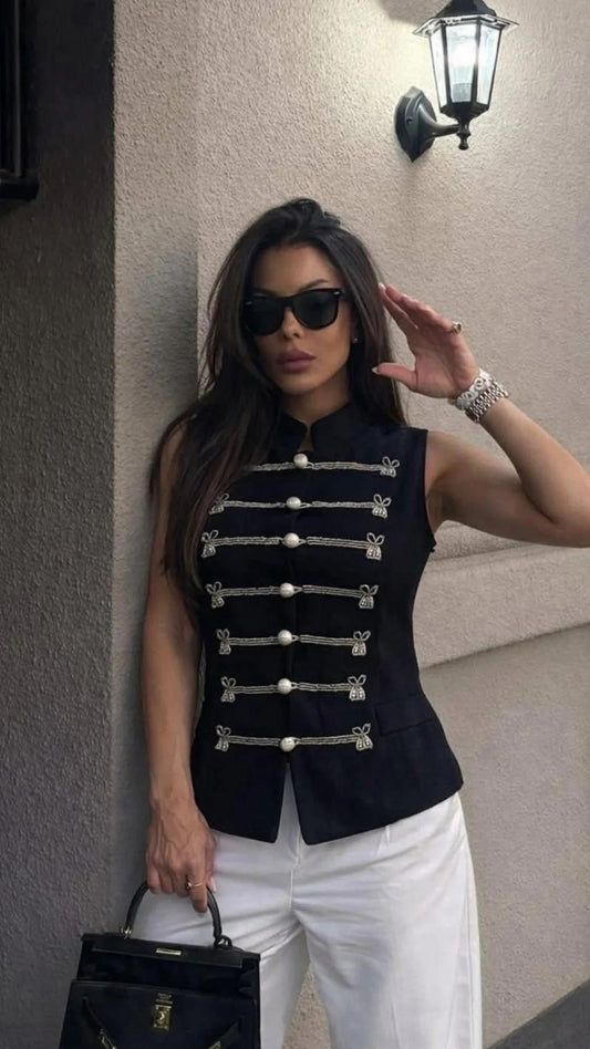 Chaleco Napoleón azul