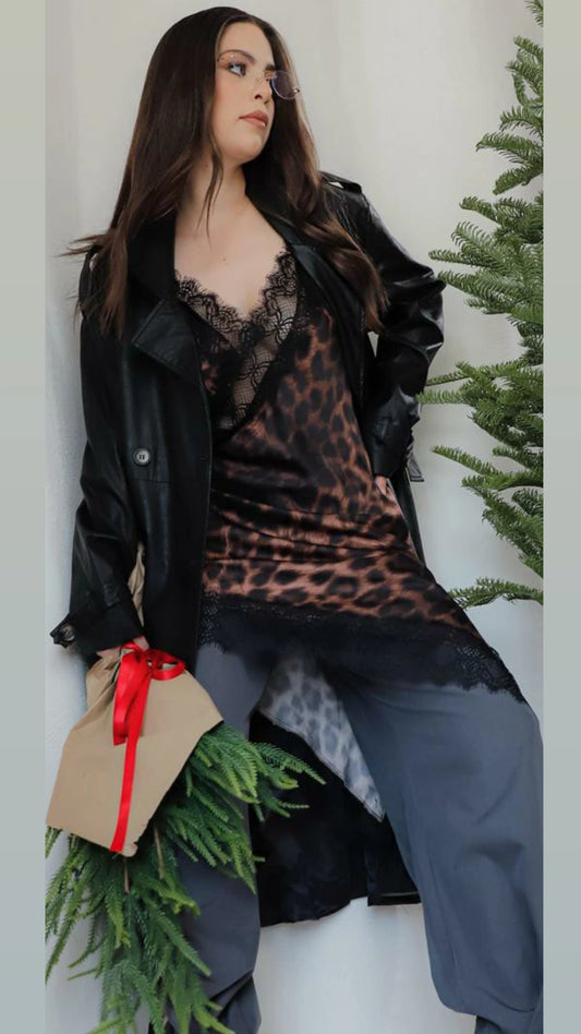 Vestido Lencero animal print