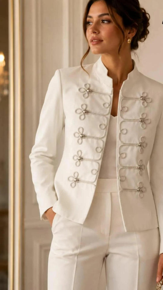 Chaqueta estilo Napoleón ivory
