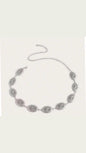 Cinturón boho plata oval