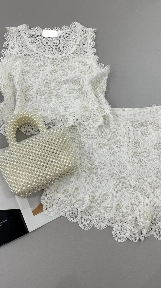 Set short perlas