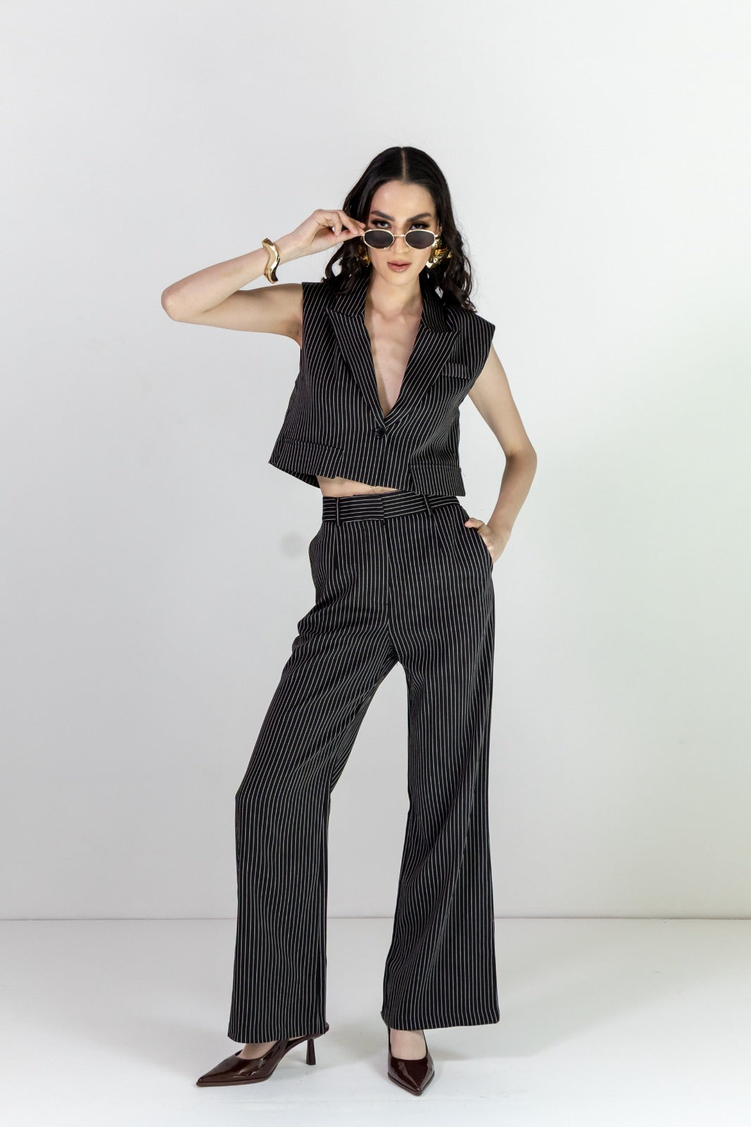 Set Pantalón y chaleco negro