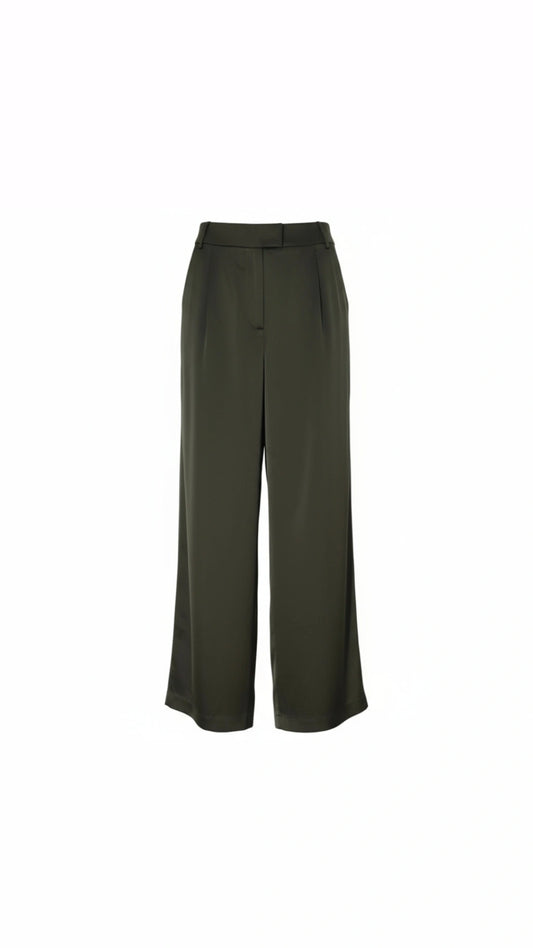 Pantalón vestir satinado verde