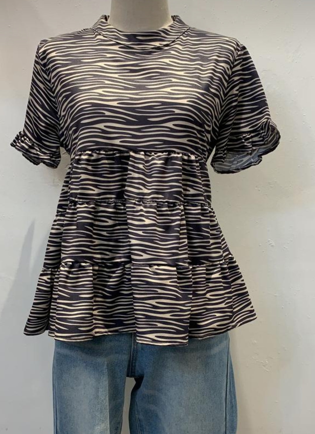 Blusa estampada zebra